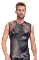 Svenjoyment - Męski Bezrękawnik W Eleganckim Czarnym Matowym Wyglądzie 2XL Svenjoyment