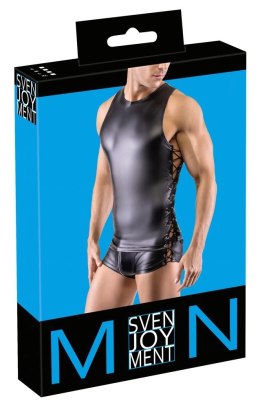 Svenjoyment - Męski Matowy Bezrękawnik Z Eleganckim Sznurowaniem S Svenjoyment