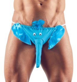 Svenjoyment - Męskie Stringi W Kształcie Głowy Słonia Z Trąbą Niebieskie S-L Svenjoyment
