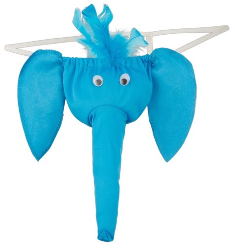 Svenjoyment - Męskie Stringi W Kształcie Głowy Słonia Z Trąbą Niebieskie S-L Svenjoyment Svenjoyment - Męskie Stringi W Kształcie Głowy Słonia Z Trąbą Niebieskie S-L Svenjoyment