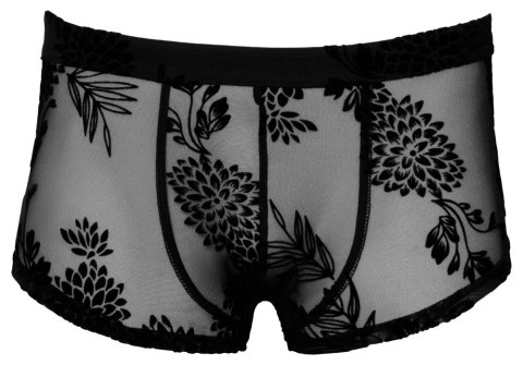 Noir - Seksowne Prześwitujące Bokserki Męskie Z Kwiatowym Wzorem Czarne 2XL Noir Noir - Seksowne Prześwitujące Bokserki Męskie Z Kwiatowym Wzorem Czarne 2XL Noir