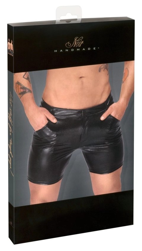 Noir - Seksowne Szorty Męskie Skóra Węża Czarne 2XL Noir Noir - Seksowne Szorty Męskie Skóra Węża Czarne 2XL Noir