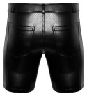 Noir - Seksowne Szorty Męskie Skóra Węża Czarne 2XL Noir