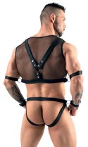 Svenjoyment Bondage - Seksowny Męski Siateczkowy 2-Częściowy Komplecik Czarny L Svenjoyment Bondage