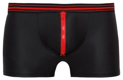 Svenjoyment - Czarne Matowe Bokserki Z Czerwonym Suwakiem I Paskiem XL Svenjoyment Svenjoyment - Czarne Matowe Bokserki Z Czerwonym Suwakiem I Paskiem XL Svenjoyment