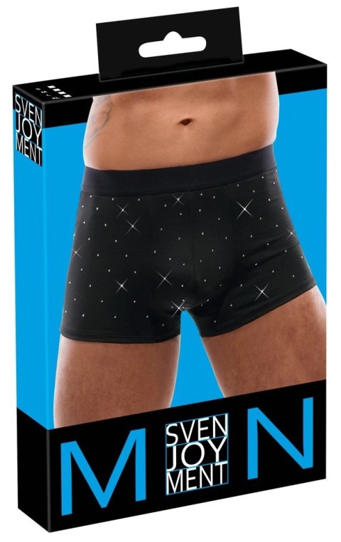 Svenjoyment - Czarne Męskie Bokserki W Srebrne Kryształki XL Svenjoyment Svenjoyment - Czarne Męskie Bokserki W Srebrne Kryształki XL Svenjoyment