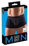 Svenjoyment - Czarne Męskie Bokserki Z Czerwonym Cienkim Paskiem L Svenjoyment