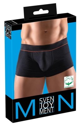 Svenjoyment - Czarne Męskie Bokserki Z Czerwonym Cienkim Paskiem M Svenjoyment