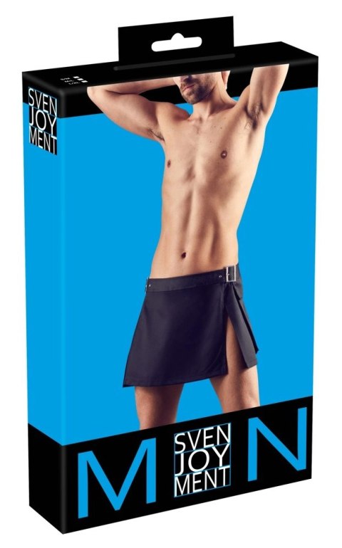 Svenjoyment - Krótka Męska Spódnica W Stylu Gladiatorskim Czarna M/L Svenjoyment Svenjoyment - Krótka Męska Spódnica W Stylu Gladiatorskim Czarna M/L Svenjoyment
