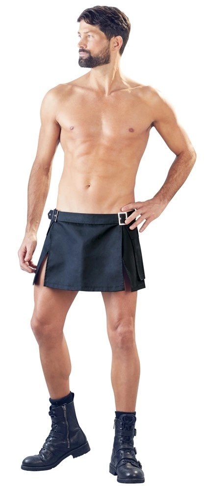 Svenjoyment - Krótka Męska Spódnica W Stylu Gladiatorskim Czarna M/L Svenjoyment Svenjoyment - Krótka Męska Spódnica W Stylu Gladiatorskim Czarna M/L Svenjoyment