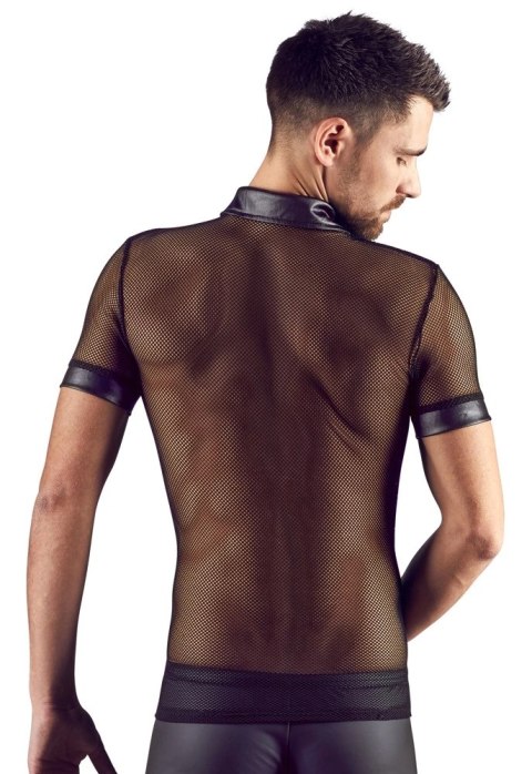 Svenjoyment - Męska Siateczkowa Koszulka Polo Z Kołnierzykiem Czarna M Svenjoyment Svenjoyment - Męska Siateczkowa Koszulka Polo Z Kołnierzykiem Czarna M Svenjoyment