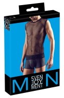 Svenjoyment - Męski Bezrękawnik Z Grubej Siateczki Czarny M/L Svenjoyment