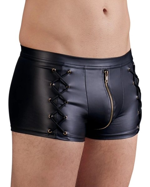 NEK - Czarne Męskie Spodenki Z Seksownym Sznurowaniem Po Bokach 2XL NEK NEK - Czarne Męskie Spodenki Z Seksownym Sznurowaniem Po Bokach 2XL NEK