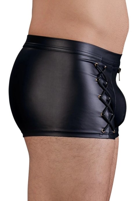 NEK - Czarne Męskie Spodenki Z Seksownym Sznurowaniem Po Bokach 2XL NEK NEK - Czarne Męskie Spodenki Z Seksownym Sznurowaniem Po Bokach 2XL NEK