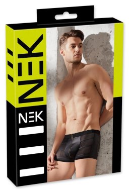 NEK - Seksowne Czarne Męskie Bokserki Ze Złotym Suwakiem XL NEK