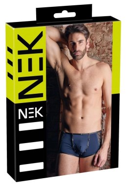 NEK - Seksowne Niebieskie Bokserki Z Mikrofibry Z Siateczką Po Bokach S NEK