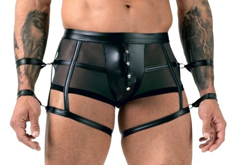 Svenjoyment Bondage - Czarne Półprzezroczyste Spodenki Z Podwójnymi Mankietami Na Ręce M Svenjoyment Bondage Svenjoyment Bondage - Czarne Półprzezroczyste Spodenki Z Podwójnymi Mankietami Na Ręce M Svenjoyment Bondage
