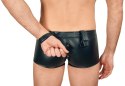 Svenjoyment Bondage - Matowe Bokserki Męskie Z Dwoma Mankietami Z Tyłu Czarne M Svenjoyment Bondage