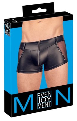 Svenjoyment - Matowe Bokserki Z Wstawkami Z Siateczki I Suwakiem Na Penisa 2XL Svenjoyment