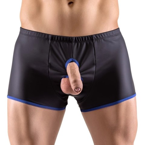 Svenjoyment - Męskie Bokserki Bez Tyłu I Otworem Na Penisa I Jądra Czarno/Niebieskie 2XL Svenjoyment Svenjoyment - Męskie Bokserki Bez Tyłu I Otworem Na Penisa I Jądra Czarno/Niebieskie 2XL Svenjoyment