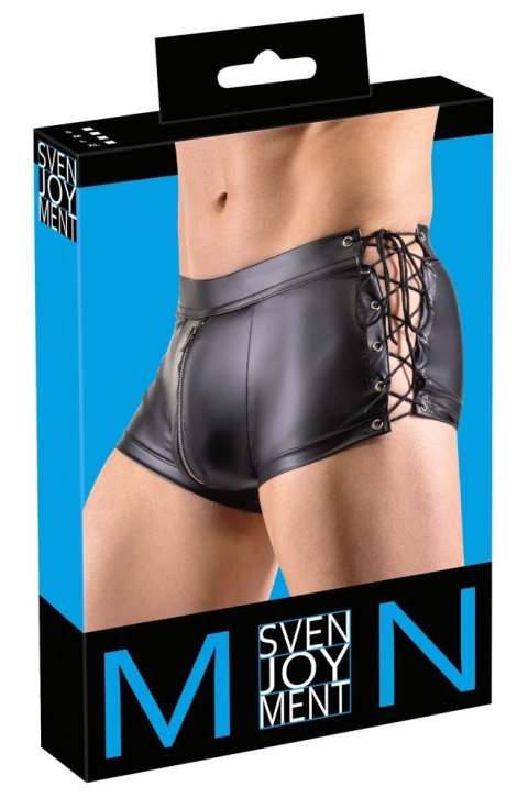 Svenjoyment - Seksowne Męskie Matowe Bokserki Z Suwakiem I Bocznym Sznurowaniem XL Svenjoyment Svenjoyment - Seksowne Męskie Matowe Bokserki Z Suwakiem I Bocznym Sznurowaniem XL Svenjoyment