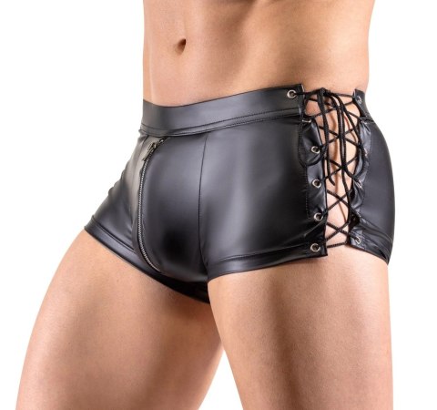 Svenjoyment - Seksowne Męskie Matowe Bokserki Z Suwakiem I Bocznym Sznurowaniem XL Svenjoyment Svenjoyment - Seksowne Męskie Matowe Bokserki Z Suwakiem I Bocznym Sznurowaniem XL Svenjoyment