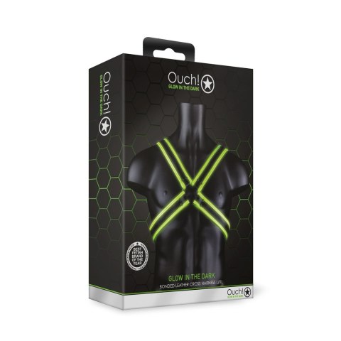 Uprząż do ciała Cross Armor świecąca w ciemności L/XL Ouch! by shots Ouch! by Shots Uprząż do ciała Cross Armor świecąca w ciemności L/XL Ouch! by shots Ouch! by Shots