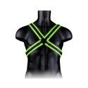 Uprząż do ciała Cross Armor świecąca w ciemności S/M Ouch! by shots Ouch! by Shots