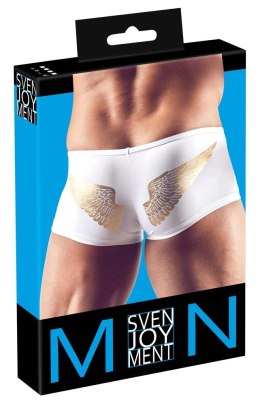 Svenjoyment - Białe Bokserki Męskie Ze Złotymi Skrzydłami Anioła L Svenjoyment