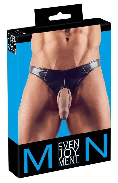Svenjoyment - Błyszczące Męskie Stringi Z Otworem Na Penisa Czarne 2XL Svenjoyment Svenjoyment - Błyszczące Męskie Stringi Z Otworem Na Penisa Czarne 2XL Svenjoyment