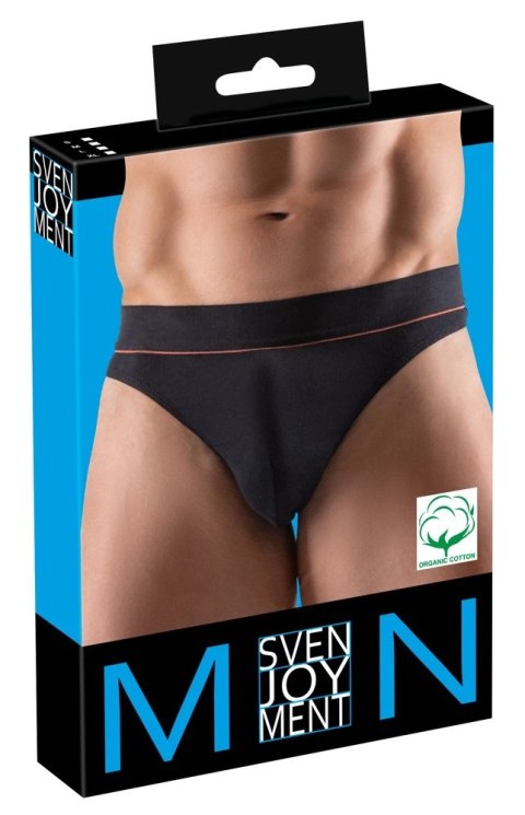 Svenjoyment - Czarne Męskie Majteczki Z Pomarańczowym Paskiem M Svenjoyment Svenjoyment - Czarne Męskie Majteczki Z Pomarańczowym Paskiem M Svenjoyment