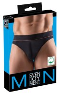 Svenjoyment - Czarne Męskie Majteczki Z Pomarańczowym Paskiem S Svenjoyment