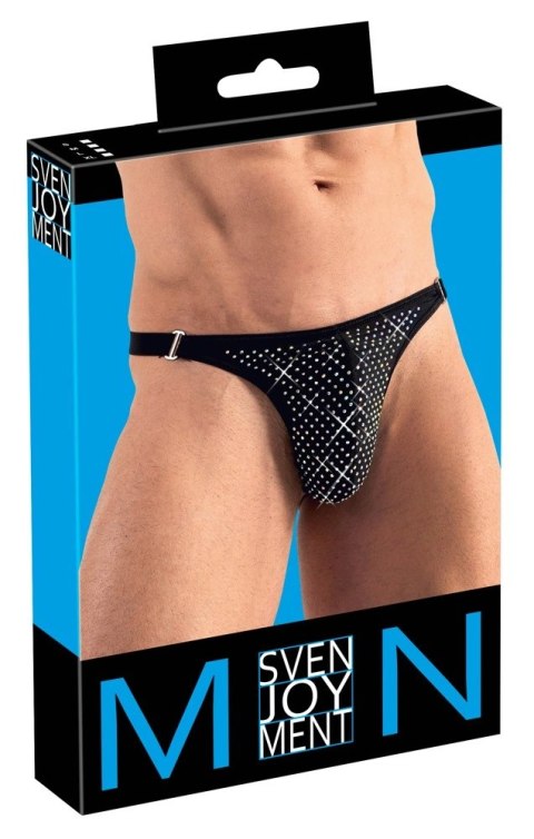 Svenjoyment - Czarne Męskie Stringi Z Błyszczącymi Kamieniami L Svenjoyment Svenjoyment - Czarne Męskie Stringi Z Błyszczącymi Kamieniami L Svenjoyment
