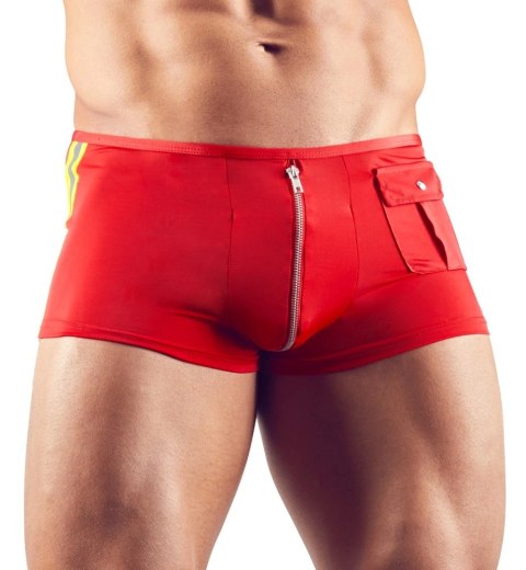 Svenjoyment - Czerwone Bokserki Z Odblaskiem Suwakiem I Kieszonkami 2XL Svenjoyment Svenjoyment - Czerwone Bokserki Z Odblaskiem Suwakiem I Kieszonkami 2XL Svenjoyment
