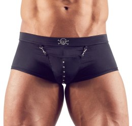 Svenjoyment - Męskie Bokserki W Stylu Pirackim Z Kieszonką I Karabińczykiem Czarne XL Svenjoyment