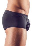 Svenjoyment - Męskie Bokserki W Stylu Pirackim Z Kieszonką I Karabińczykiem Czarne XL Svenjoyment