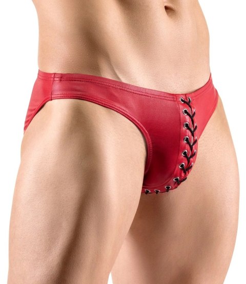 Svenjoyment - Męskie Czerwone Slipy Z Czarnym Sznurowaniem Na Penisa XL Svenjoyment Svenjoyment - Męskie Czerwone Slipy Z Czarnym Sznurowaniem Na Penisa XL Svenjoyment