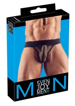 Svenjoyment - Męskie Siateczkowe Figi Bez Tyłu Czarne XL Svenjoyment