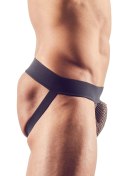 Svenjoyment - Męskie Siateczkowe Figi Bez Tyłu Czarne XL Svenjoyment