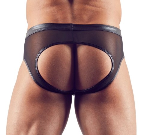 Svenjoyment - Męskie Siateczkowe Slipy Z Otwartym Tyłem Czarne 2XL Svenjoyment Svenjoyment - Męskie Siateczkowe Slipy Z Otwartym Tyłem Czarne 2XL Svenjoyment