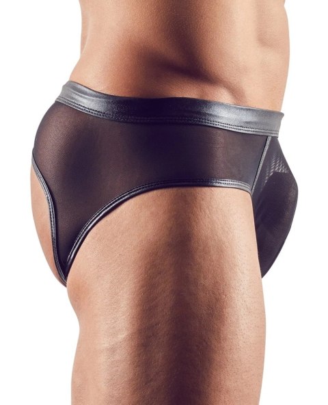 Svenjoyment - Męskie Siateczkowe Slipy Z Otwartym Tyłem Czarne XL Svenjoyment Svenjoyment - Męskie Siateczkowe Slipy Z Otwartym Tyłem Czarne XL Svenjoyment