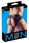 Svenjoyment - Męskie Siateczkowe Slipy Z Otwartym Tyłem Czarne S Svenjoyment