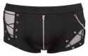 Svenjoyment - Męskie Stylowe Bokserki Z Łańcuszkiem I Zamkiem Z Przodu Czarne 2XL Svenjoyment
