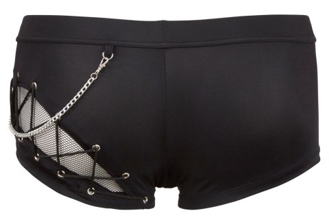 Svenjoyment - Męskie Stylowe Bokserki Z Łańcuszkiem I Zamkiem Z Przodu Czarne XL Svenjoyment Svenjoyment - Męskie Stylowe Bokserki Z Łańcuszkiem I Zamkiem Z Przodu Czarne XL Svenjoyment