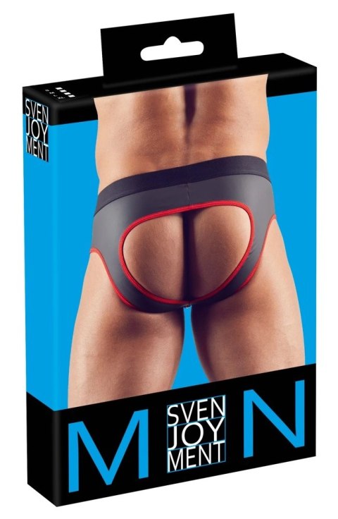 Svenjoyment - Seksowne Jockstrap Otwarte Z Tyłu I Zamkiem Na Penisa Czarno/Czerwone L Svenjoyment Svenjoyment - Seksowne Jockstrap Otwarte Z Tyłu I Zamkiem Na Penisa Czarno/Czerwone L Svenjoyment