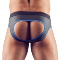 Svenjoyment - Seksowne Jockstrap Otwarte Z Tyłu I Zamkiem Na Penisa Czarno/Niebieskie M Svenjoyment