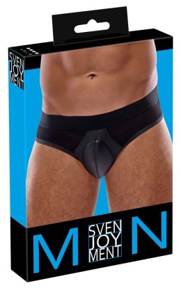 Svenjoyment - Seksowne Męskie Matowe Majtki Z Wstawkami Z Siatki Czarne M Svenjoyment