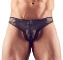 Svenjoyment - Seksowne Męskie Slipy Z Kwiatowej Koronki Czarne XL Svenjoyment