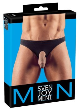 Svenjoyment - Seksowne Męskie Stringi Z Otworem Na Penisa Czarne XL Svenjoyment