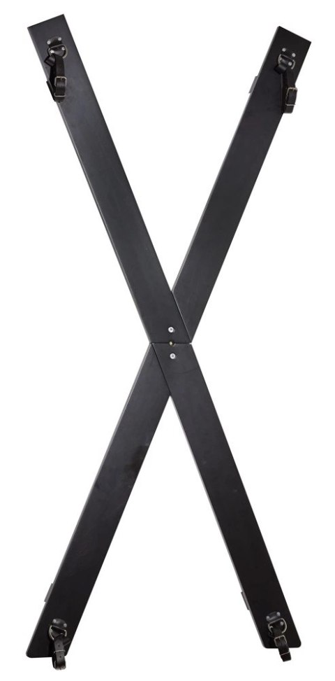 ZADO - Czarny Krzyż św. Andrzeja Na Ścianę Do Zabaw Bondage ZADO ZADO - Czarny Krzyż św. Andrzeja Na Ścianę Do Zabaw Bondage ZADO